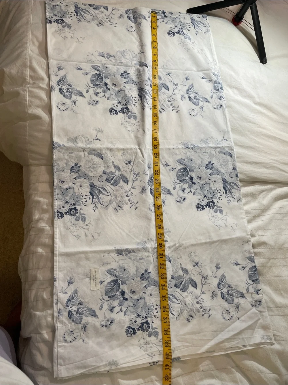 Cabbages & Roses Blue Floral 100% Cotton King pillowcases- Classic Floral Print